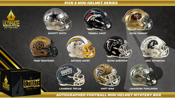 Pick 6 NFL Mini Helmet Mystery Box Series