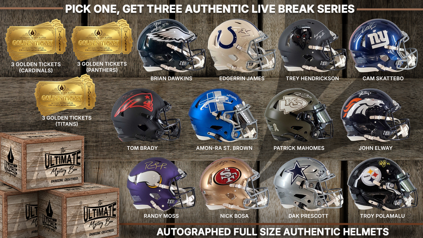 Pick 1, Get 3 Full-Size Authentic Helmet Live Break Series