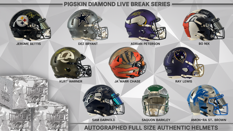 Pigskin Diamond Full Size NFL Helmet Live Break Series