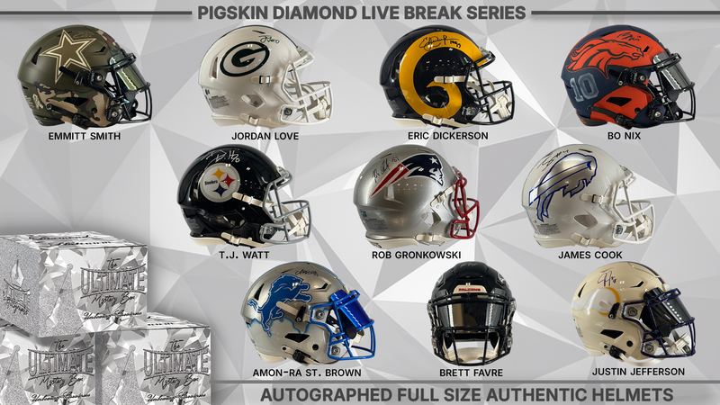 Pigskin Diamond Full Size NFL Helmet Live Break Series