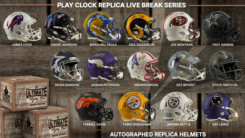 Play Clock Full-Size Replica Helmet Live Break Series