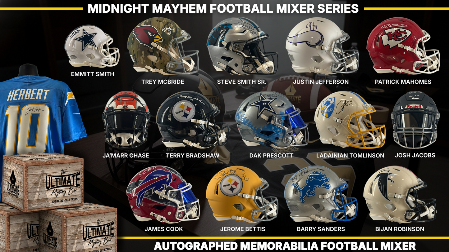 Midnight Mayhem Autographed Football Mixer Mystery Box Series