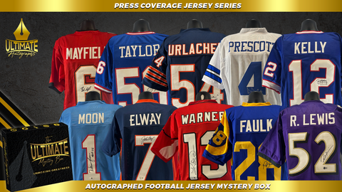 Live Break #25 - *SINGLE BOX BREAK* - ("Press Coverage") - Autographed Football Jersey Mystery Box