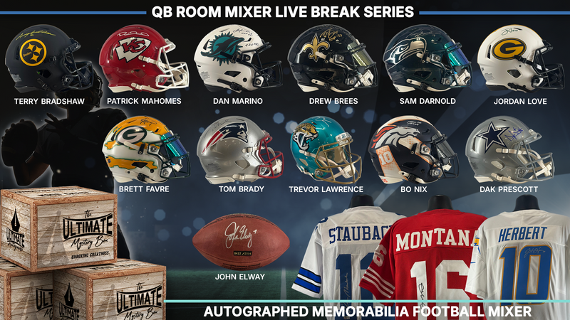 QB Room Autographed Football Mixer Live Break Series