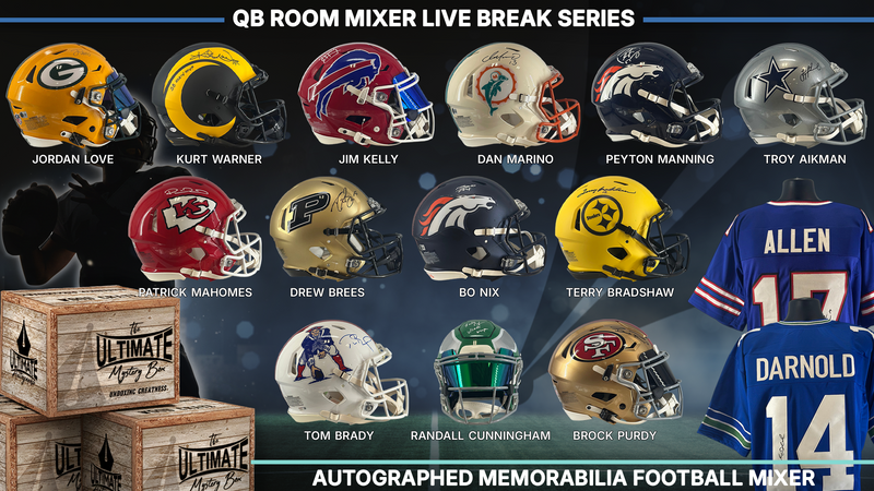 QB Room Autographed Football Mixer Live Break Series