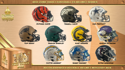 Live Break #3 - *QUAD BOX BREAK* - ("Red Zone") Vault Full Size Football Helmet Series