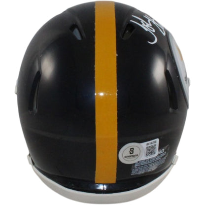 John Stallworth Autographed Pittsburgh Steelers Throwback Mini Helmet