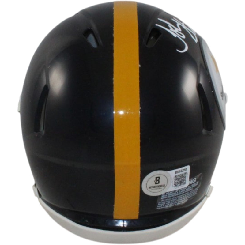 John Stallworth Autographed Pittsburgh Steelers Throwback Mini Helmet