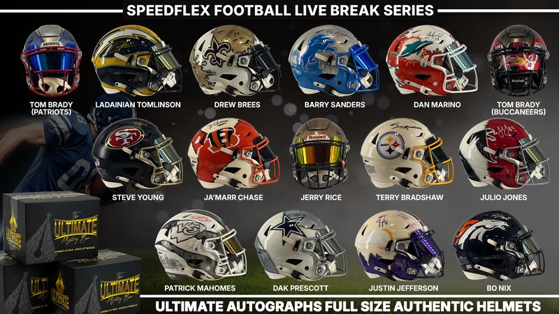 SpeedFlex Autographed Football Helmet Live Break Series