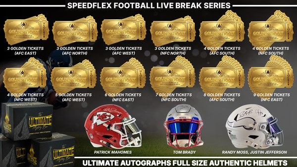 SpeedFlex Autographed Full-Size Football Helmet Live Break Series