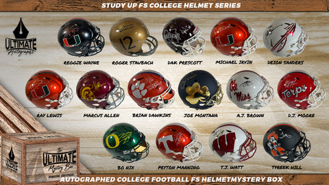 Live Break #1  - **DOUBLE BOX BREAK** - "Study Up!" - College Football Full Size Helmet Series! - 10/22/24 - 12:00 PM CT