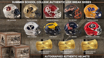Summer School College Football Full-Size Authentic Helmet Live Break Series