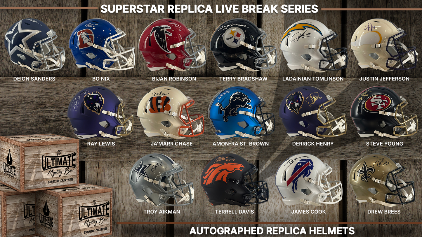 Superstar Full-Size Replica Helmet Live Break Series