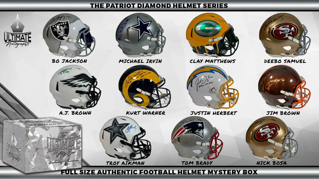 The Living Legends Autographed Helmet Football Mystery Box! — Ultimate  Autographs