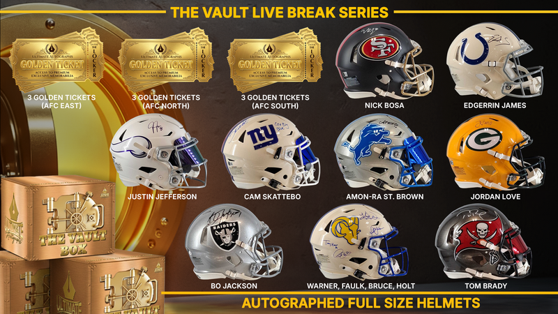 The Vault Full-Size Authentic and Replica NFL Helmet Live Break Series