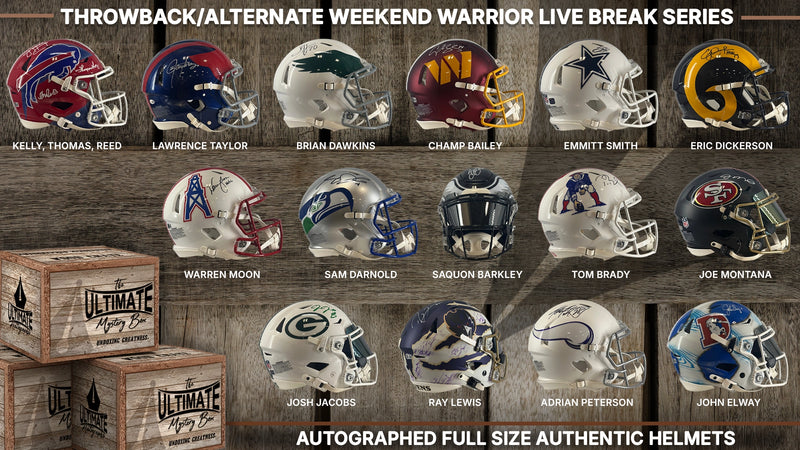 Weekend Warrior Alternates and Throwbacks Authentic Helmet Live Break Series