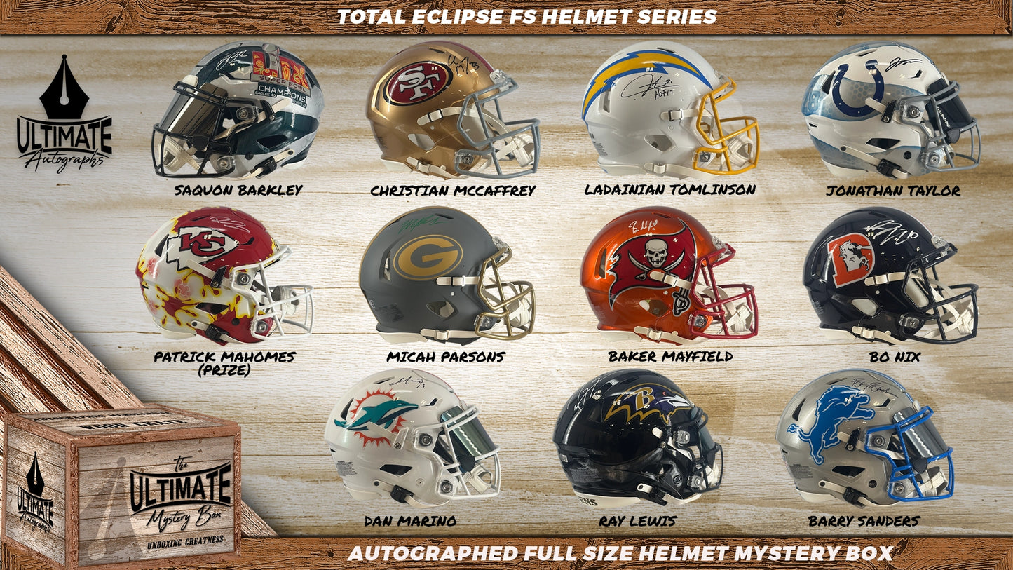 Total Eclipse Autographed Full Size Helmet Mystery Box Series