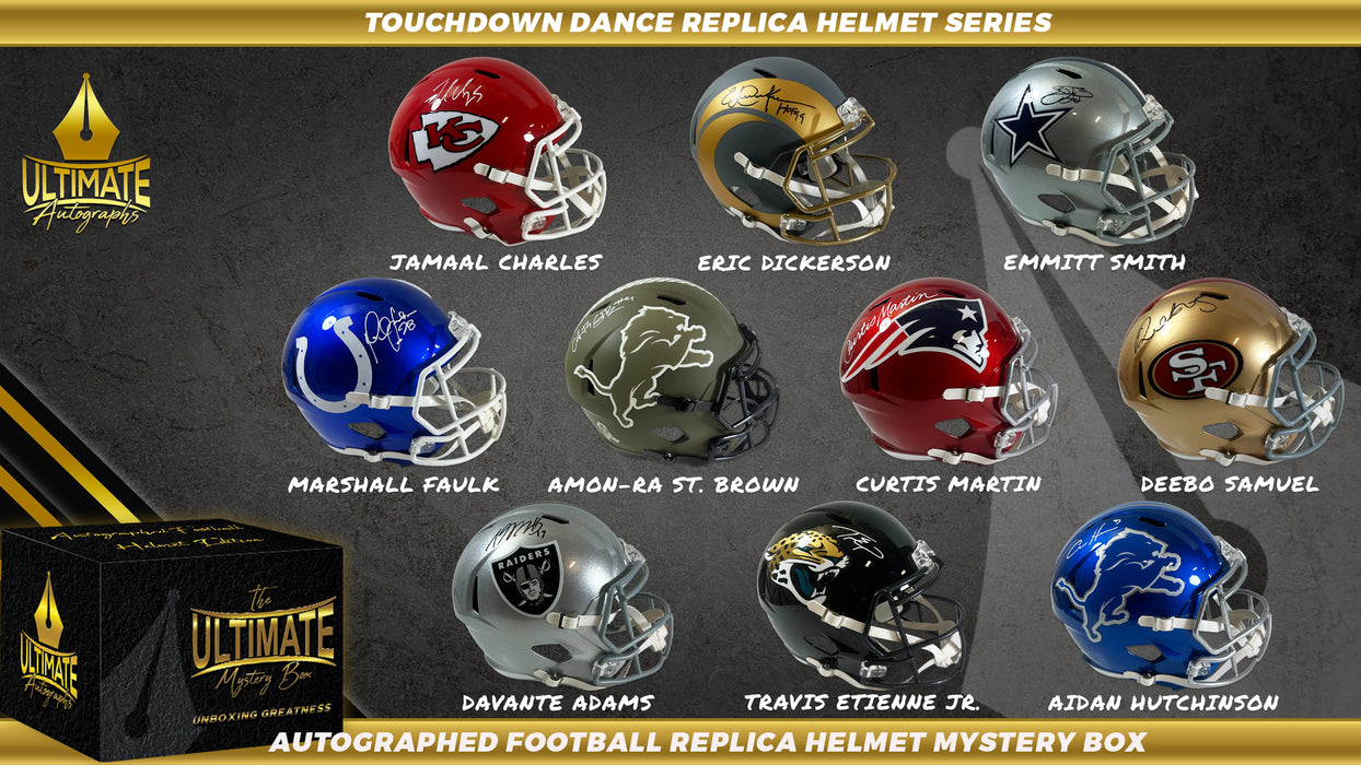 Autographed Full Size Replica Helmet Series Mystery Box - Touchdown Dance
