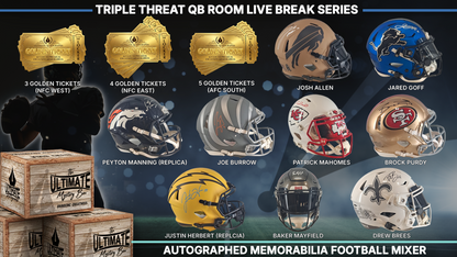 Triple Threat QB Room Full-Size Helmet Live Break Series