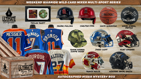 Wild Card Weekend Warrior Autographed Mixer Mystery Box Series