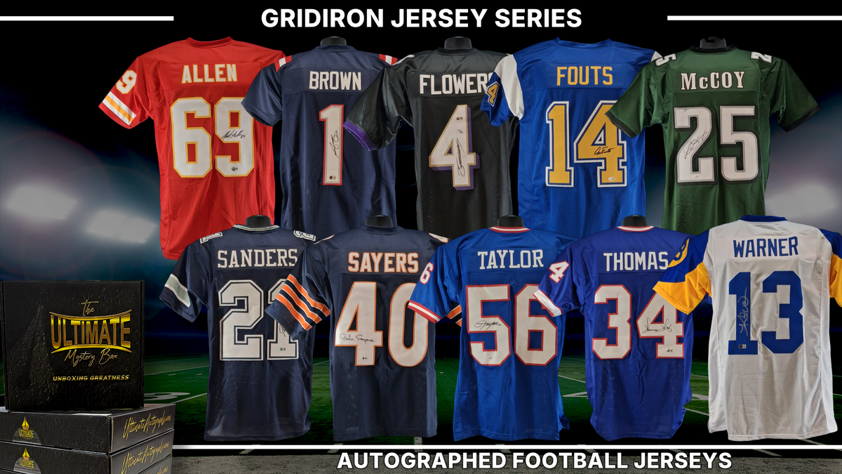 UA headliner graphic — Gridiron Autographed Jersey Live Break Series