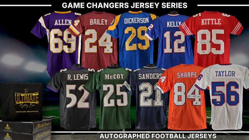 UA headliner graphic — Game Changers Autographed Jersey Live Break Series