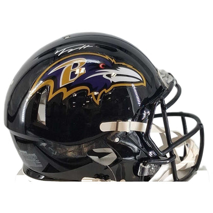 Trey Hendrickson Signed Baltimore Ravens Authentic Speed Helmet - tight