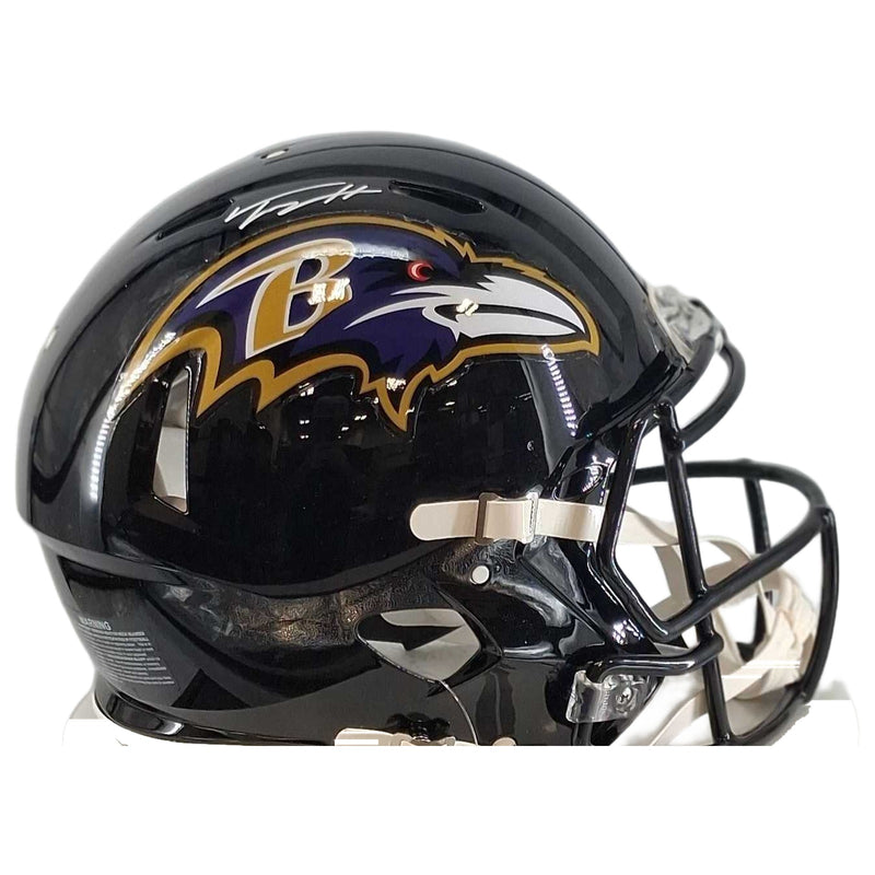 Trey Hendrickson Signed Baltimore Ravens Authentic Speed Helmet - tight