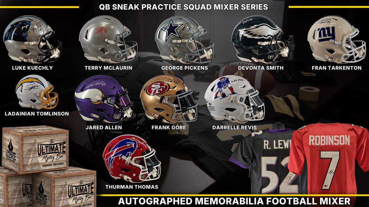 UA headliner graphic — QB Sneak Practice Squad Mixer Live Break Series
