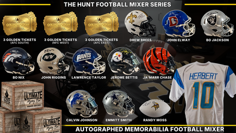 UA headliner graphic — The Hunt Football Mixer Live Break Series