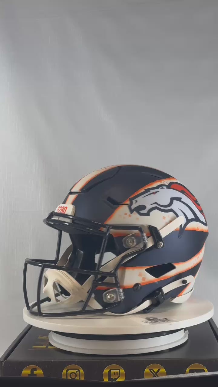 Black and Blue Full Size Helmet Live Break Series