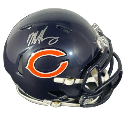 Mike Singletary Chicago Bears Signed Riddell Speed Mini Helmet BAS