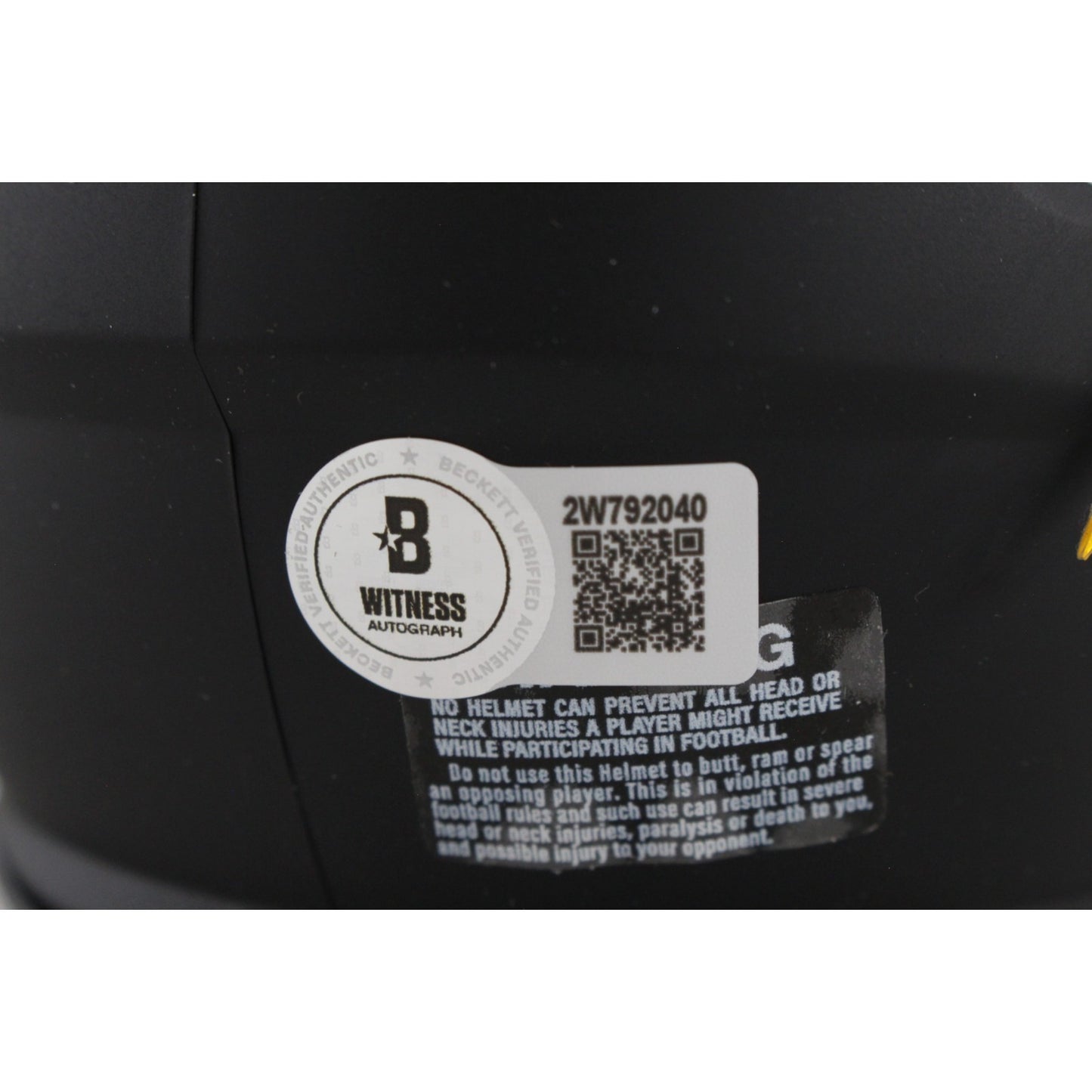 Sam Leavitt Arizona State Sun Devils Autographed Black Mini Helmet