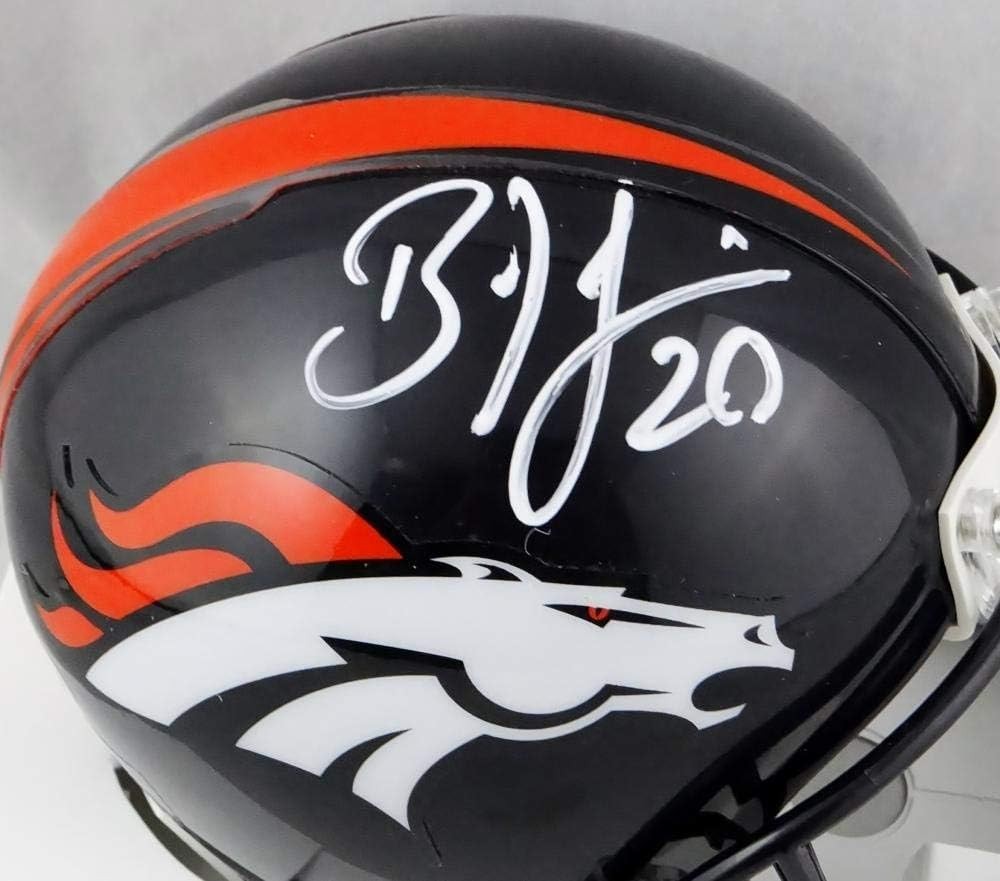 Brian Dawkins Signed Denver Broncos White Mini Helmet