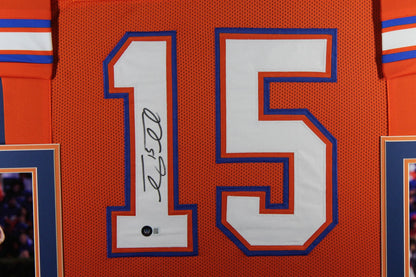 Tim Tebow Autographed College Style Framed Jersey (Beckett BAS)