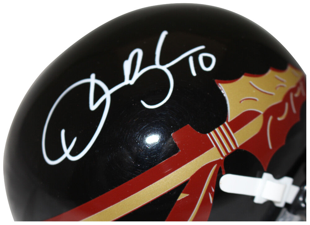 Derrick Brooks Signed Florida State Seminoles Black Schutt Mini Helmet