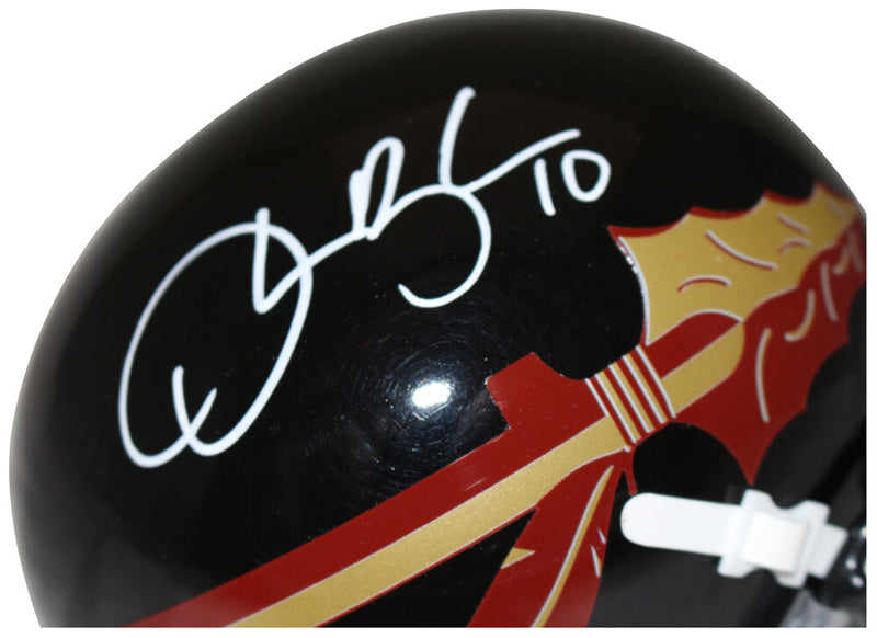 Derrick Brooks Signed Florida State Seminoles Black Schutt Mini Helmet