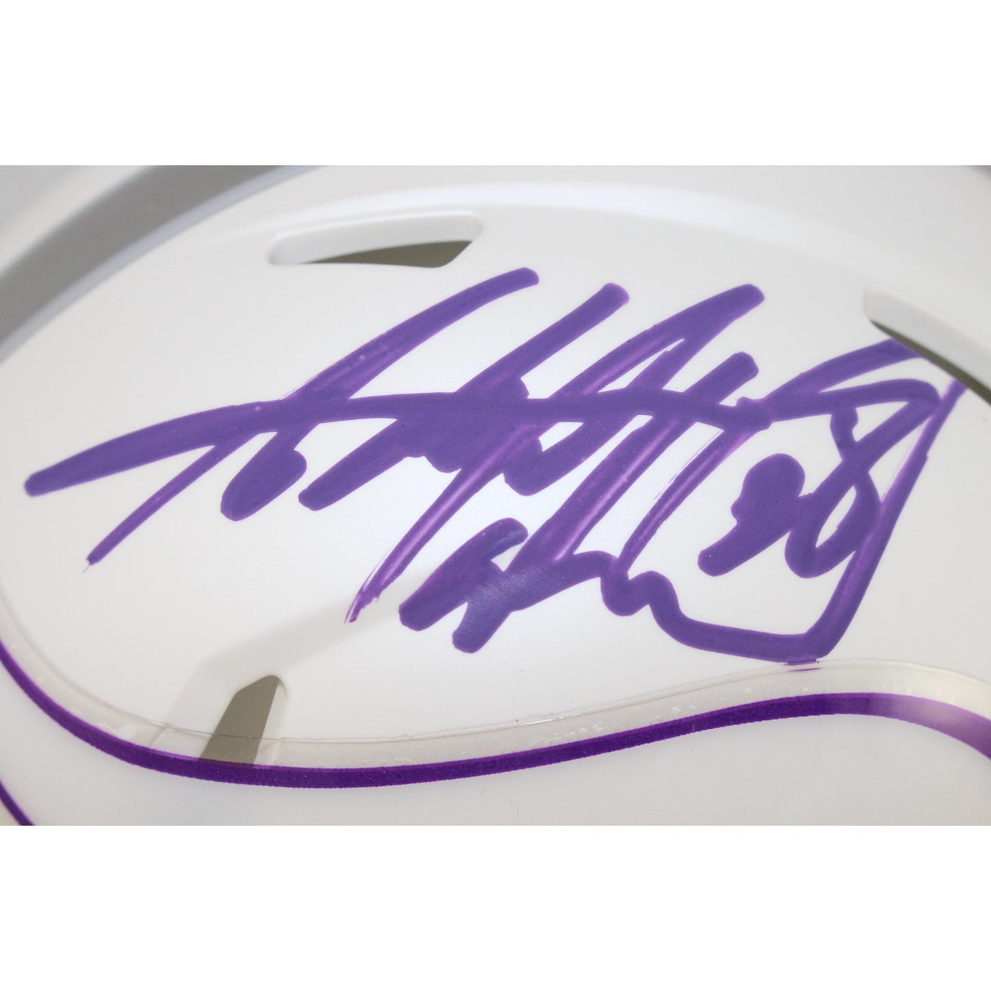 Adrian Peterson Signed Minnesota Vikings 2024 Alternate Mini Helmet