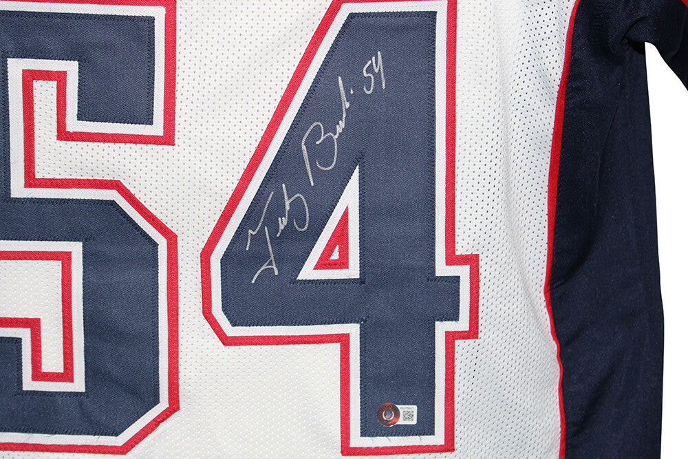 Tedy Bruschi Autographed New England Patriots Custom Jersey