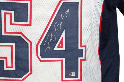 Tedy Bruschi Autographed New England Patriots Custom Jersey