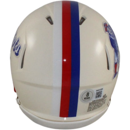 Randy Moss Signed New England Patriots Retro Mini Helmet