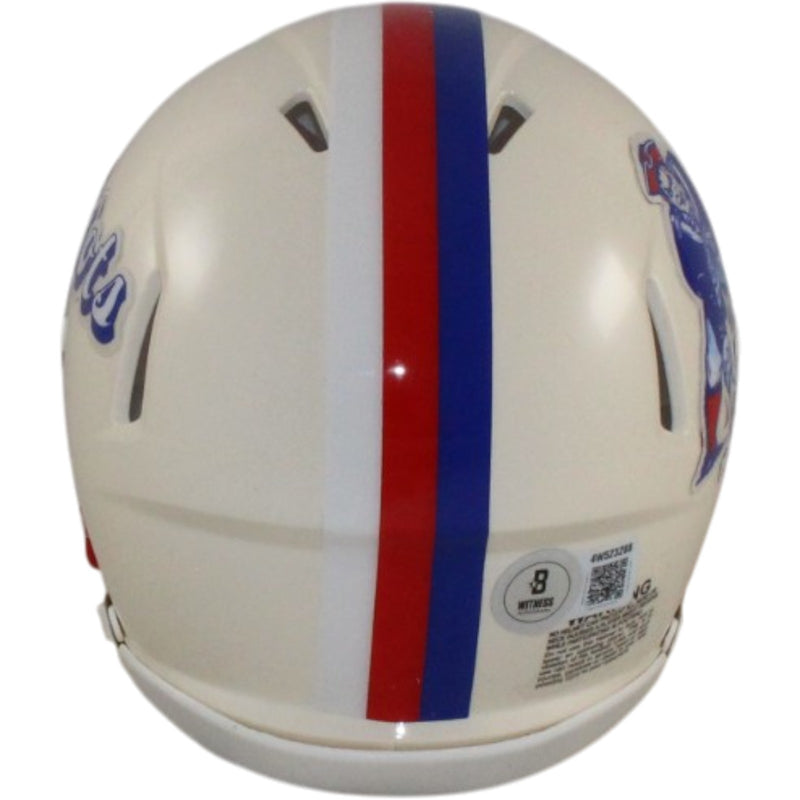 Randy Moss Signed New England Patriots Retro Mini Helmet