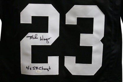 Mike Wagner Signed Pittsburgh Steelers Custom Jersey 4x SB Champs