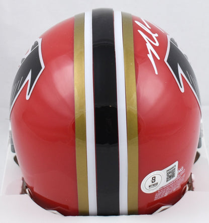 Michael Vick Signed Atlanta Falcons 1966-69 Throwback Speed Mini Helmet