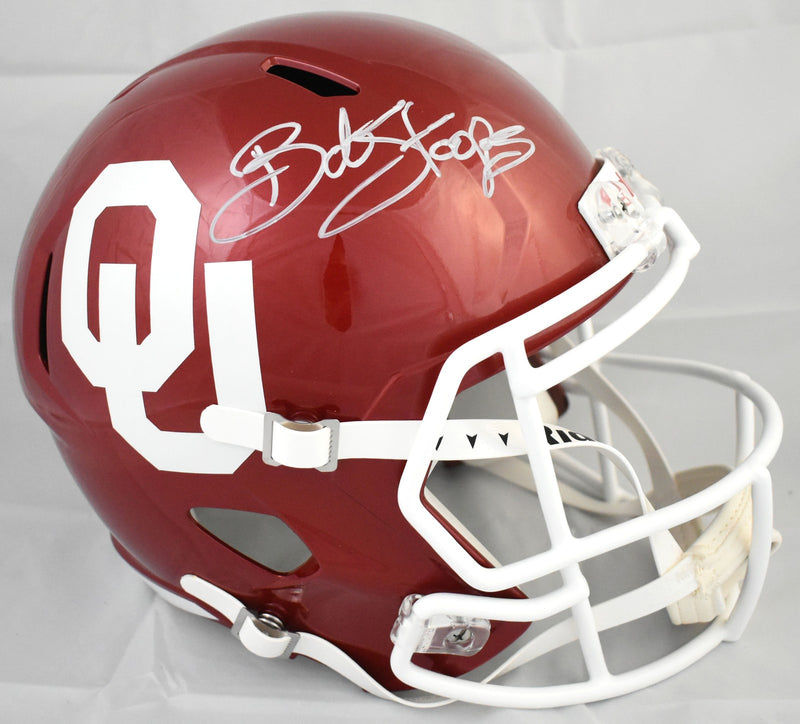 Bob Stoops Signed Oklahoma Sooners Full Size Speed Helmet