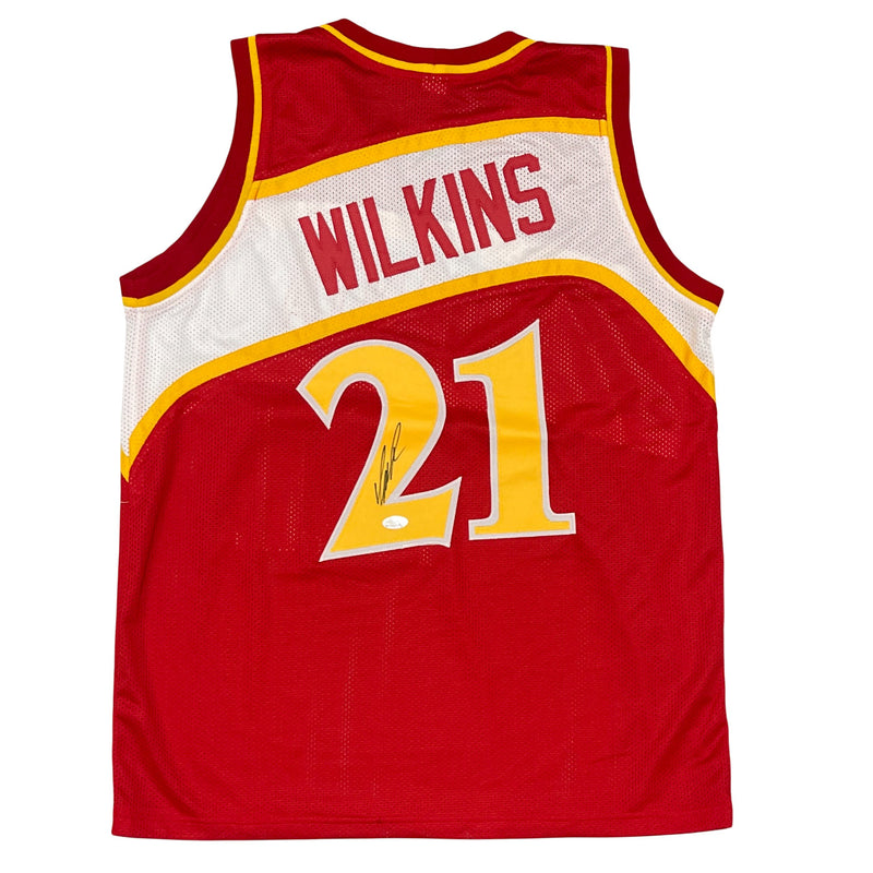 Dominique Wilkins Atlanta Hawks Signed Custom Basketball Jersey JSA