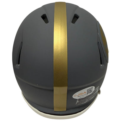 Minkah Fitzpatrick Signed Pittsburgh Steelers Slate Mini Helmet