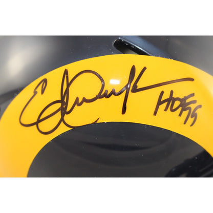 Eric Dickerson Signed Los Angeles Rams Throwback Mini Helmet (HOF)