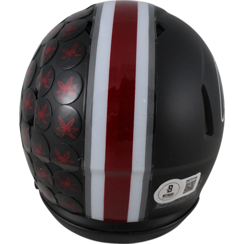 Quinshon Judkins Autographed Ohio State Buckeyes Speed Mini Helmet