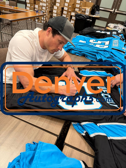 Luke Kuechly Signed Carolina Panthers Black Jersey - HOF Inscription